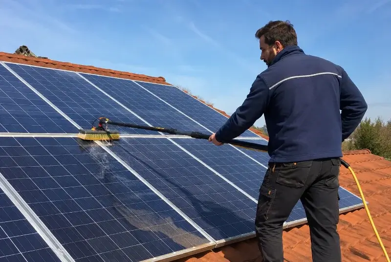 Nettoyage et entretien de panneaux solaires à Cassis
